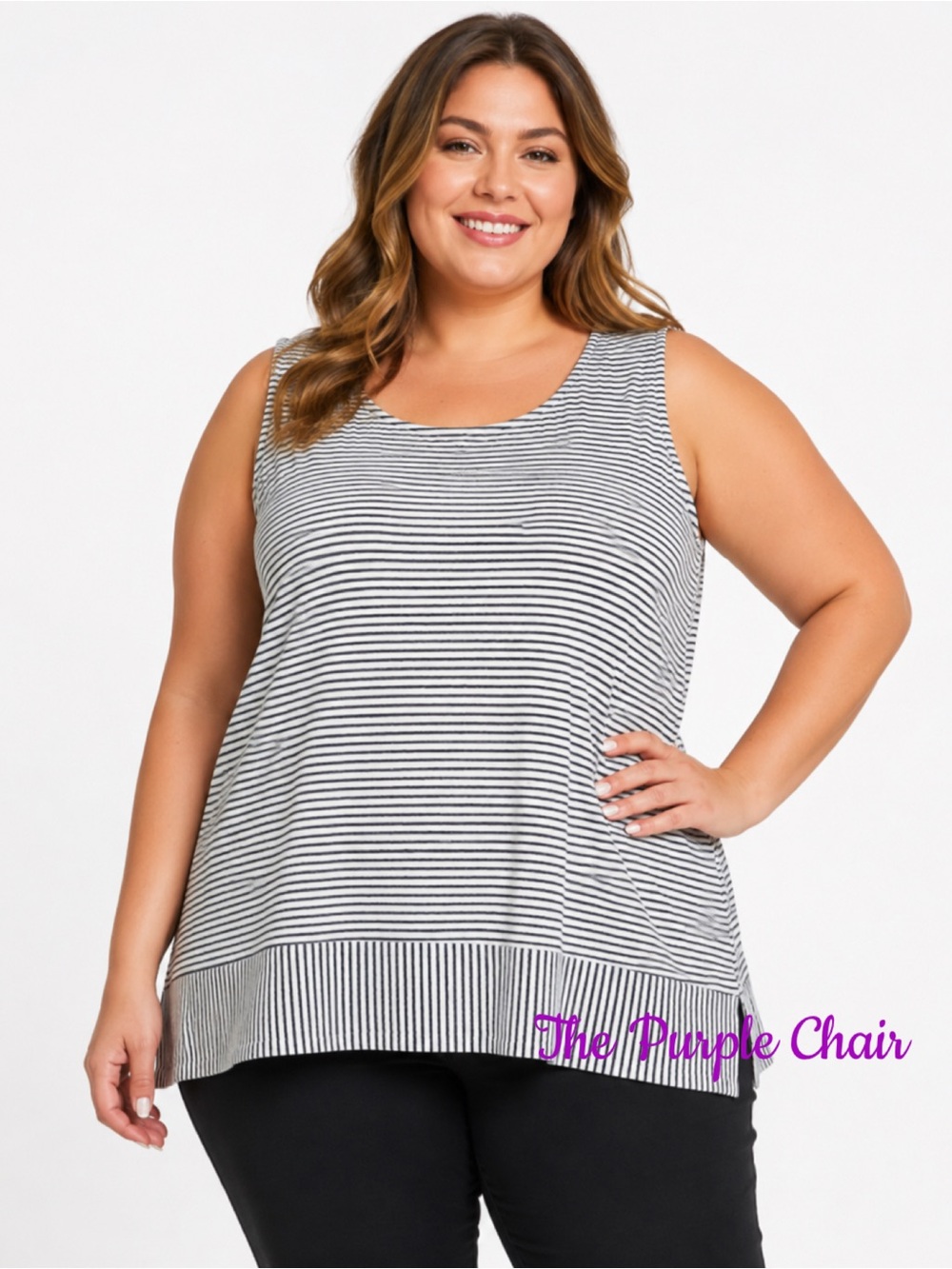 LANDS END NWT Women's Slub Jersey Swing Tunic Tank XXL